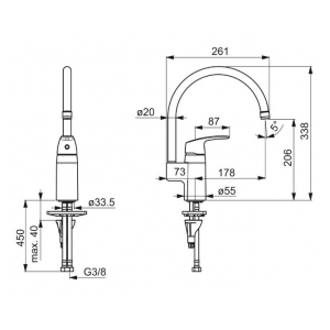 Смеситель Oras 1038F