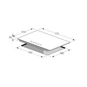 Газовая варочная панель Fulgor Milano FSH 775 G DWK XX