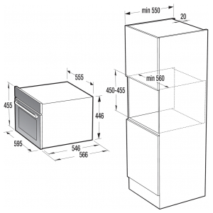 Электрический духовой шкаф Gorenje BCMS598S19X