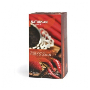 Чай в пакетиках черный Natursan Fuoco di Ceylon 25шт