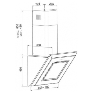 Пристенная вытяжка Korting KHC 69089 GN