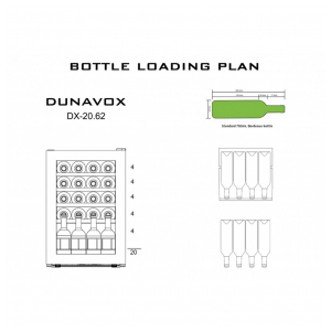 Отдельностоящий винный шкаф Dunavox DX-20.62KF