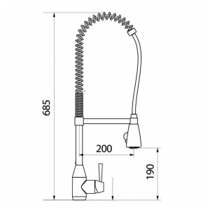 Смеситель Webert CONIC PRO chrom CN920502015