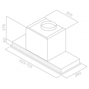 Встраиваемая вытяжка Elica HIDDEN 2.0 IX/A/72