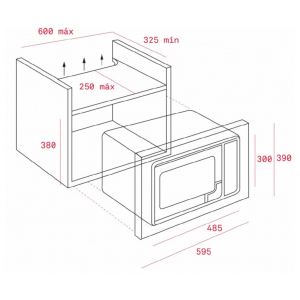 Встраиваемая микроволновая печь Teka MB 620 BI WHITE