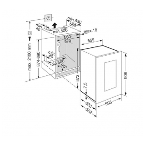 Встраиваемый винный шкаф Liebherr EWTgb 1683