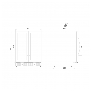 Встраиваемый винный шкаф Dometic E40FGD