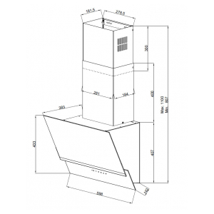 Пристенная вытяжка Kuppersberg F 600 C