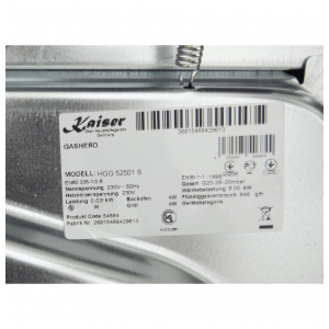 Газовая плита Kaiser HGG 52501 S