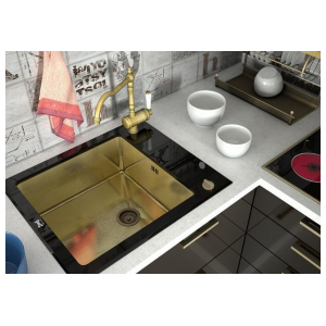 Кухонная мойка Zorg GL-6051-BLACK-BRONZE