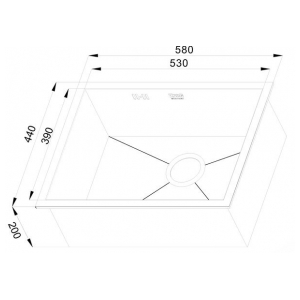 Кухонная мойка Zorg X-5844