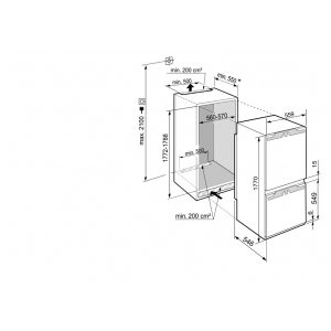 Встраиваемый двухкамерный холодильник Liebherr ICBd 5122
