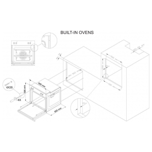 Газовый духовой шкаф Simfer B6GM12011