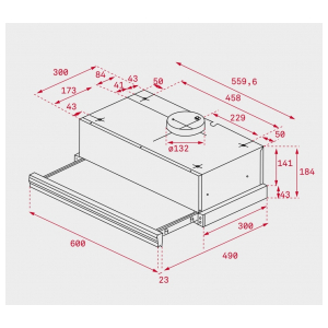 Встраиваемая вытяжка Teka CNL 6415 BK