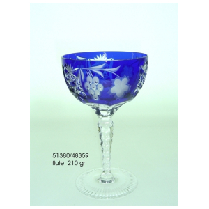 Бокал для шампанского Ajka Crystal Grape Cobalt blue 210 мл
