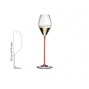 Бокал Riedel HIGH PERFORMANCE CHAMPAGNE GLASS red stem