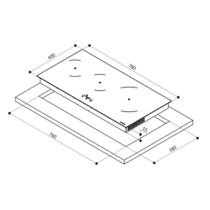 Индукционная варочная панель Faber FBH 83 BK