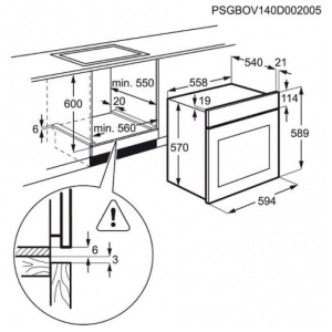 Электрический духовой шкаф Electrolux EZB52410AX