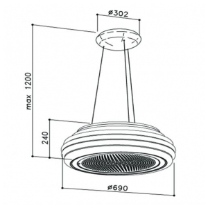 Островная вытяжка Sirius SILT27 HIVE copper