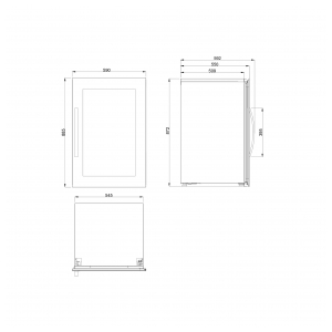 Встраиваемый винный шкаф Dometic E49FGB