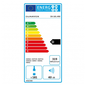 Встраиваемый винный шкаф Dunavox DX-181.490SDSK