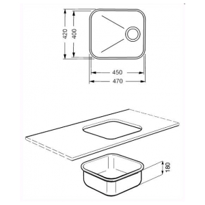 Кухонная мойка Smeg UM45