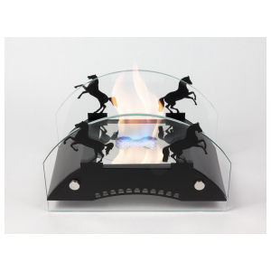 Настольный биокамин Lux Fire Графский мост М (черный)