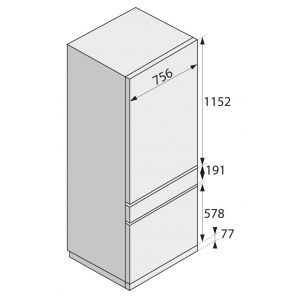 Комплект дверных панелей Asko DPRF2826S