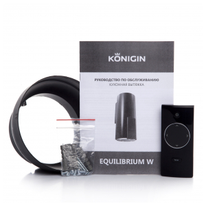 Пристенная вытяжка Konigin Equilibrium W Black Glass