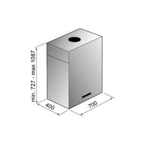 Островная вытяжка Korting KHA7950X Cube