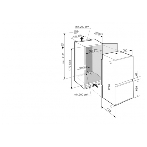 Встраиваемый двухкамерный холодильник Liebherr ICBNSe 5123