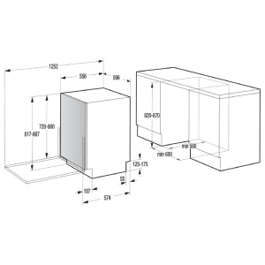 Встраиваемая посудомоечная машина Gorenje GV66260