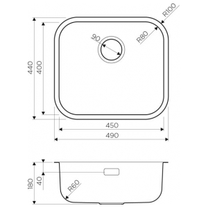 Кухонная мойка Omoikiri Omi 49-U-AB