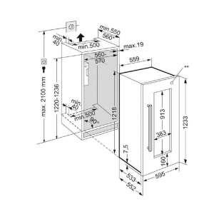 Встраиваемый винный шкаф Liebherr EWTdf 2353