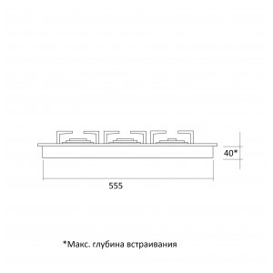 Газовая варочная панель Kuppersberg FQ7TG B