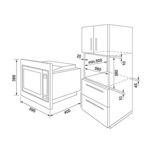 Встраиваемая микроволновая печь Franke FMW 250 SM G XS (131.0264.294)