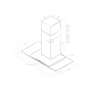 Пристенная вытяжка Elica FLAT GLASS PLUS IX/A/90