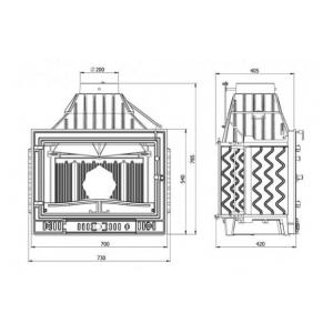 Дровяная печь Kaw-Met W3