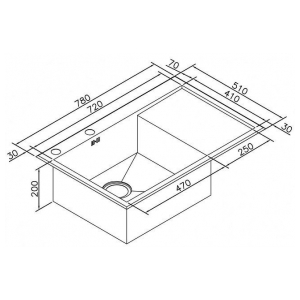 Кухонная мойка Zorg X-7851-L