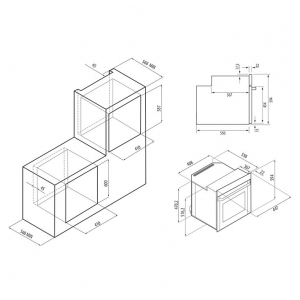 Газовый духовой шкаф Krona STRETTO 45 WH