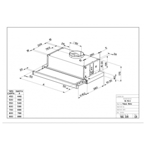 Встраиваемая вытяжка Faber FLEXA HIP BK A50