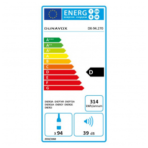 Встраиваемый винный шкаф Dunavox DX-94.270SDSK