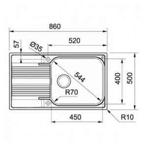 Кухонная мойка Franke SRX 611-86 XL (101.0368.321)