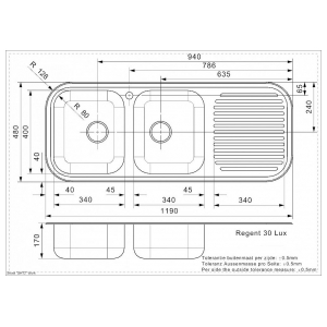 Кухонная мойка Reginox Regent 30 LUX