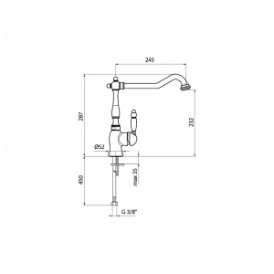 Смеситель Webert ALEXANDRA CHROME AL920302015