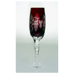 Бокал для шампанского Ajka Crystal Grape Dark ruby 180 мл