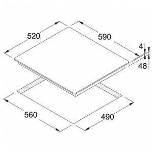 Индукционная варочная панель Franke FH 604 2I 1FLEXI T PWL
