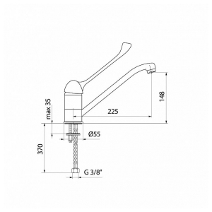 Смеситель Webert SEMPLICE chrom SP920102015