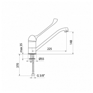 Смеситель Webert SEMPLICE chrom SP920102015