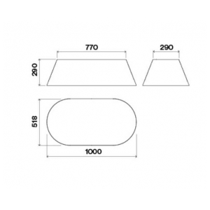 Островная вытяжка Falmec CIRCLE.TECH MATERIA IS.100 Concrete